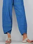 Women Striped Capris Pants Casual Summer Trousers
