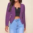 Women Plain Spring/Fall Outerwear Casual Zipper Long Sleeve Crop Blazer