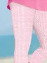 Women Striped Capris Elastic Waist Pants Casual Summer Trousers