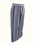 Women Striped Long Pants Casual Spring/Fall Trousers