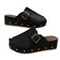 Thick-soled Buckled Rivet Fish-mouthed Closed-toe Slippers For Women To Wear As Outerwear With Belt Buckle British-style Beach Thick-soled Roman Sandals