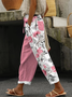 Women Floral Long Pants Casual Spring/Fall Trousers