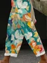 Women Floral Long Pants Casual Spring/Fall Trousers
