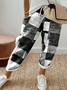 Women Geometric Long Pants Casual Spring/Fall Trousers