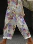 Women Floral Long Pants Casual Spring/Fall Trousers