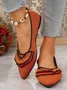 Women's Four Seasons Leisure Ultra-light Flying Mesh Color Matching Shallow Mouth Flat Shoes