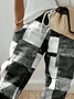 Women Geometric Long Pants Casual Spring/Fall Trousers