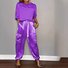 Women Plain Pocket Stitching Two-Piece Set Daily Half Sleeve Casual Summer Top With Pants Matching Set