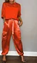 Women Plain Pocket Stitching Two-Piece Set Daily Half Sleeve Casual Summer Top With Pants Matching Set