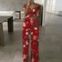 Women Striped Off The Shoulder Short Sleeve Casual Summer Jumpsuit