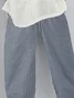 Women Striped Capris Pants Casual Summer Trousers