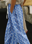 Women Geometric Long Pants Casual Spring/Fall Trousers