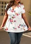 Printing Ethnic Ethnic Geometry T-Shirt