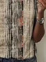 Women Abstract Short Sleeve Tee T-shirt Crew Neck Printing Casual Summer Graphic Tee Top