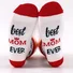 Mother's Day Hot Sale Mid-tube Cotton Socks Pink Series Gift Sole Letter Jacquard Casual Sports Socks