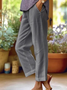 Women Plain Long Pants Casual Spring/Fall Trousers