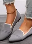 Street All Season Mesh Fabric Contrast Stitching Shallow Shoes