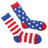Summer Hot Selling American Flag Socks Striped Cotton Socks Mid-tube Socks