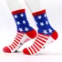 Spot Cross-border Long Cotton Socks American Independence Day Flag Socks Striped Casual Sports Socks Letter Jacquard Creative Socks