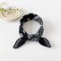 European and American hip-hop silk scarf for women 50cm cotton and linen small square scarf new style niche personality cashew print headscarf waist scarf