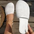 Color Block Vintage Pvc Summer Slide Sandals