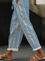 Women Floral Long Pants Casual Spring/Fall Trousers