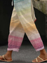 Women Striped Long Pants Casual Spring/Fall Trousers