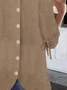 Women Plain Half Sleeve Blouse Summer Crew Neck Balloon Sleeve Daily Casual Top