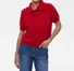Women Plain Short Sleeve Tee T-shirt Shawl Collar Buckle Casual Summer Top