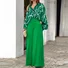 Women Striped Printing Two-Piece Set Daily Short Sleeve Vintage Summer Top With Pants Matching Set
