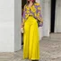 Women Striped Printing Two-Piece Set Daily Short Sleeve Vintage Summer Top With Pants Matching Set