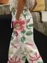 Women Floral Long Pants Casual Spring/Fall Trousers
