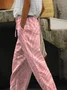 Women Geometric Long Pants Casual Spring/Fall Trousers