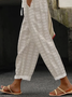 Women Geometric Long Pants Casual Spring/Fall Trousers