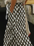 Women Geometric Long Pants Casual Spring/Fall Trousers