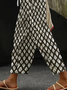 Women Geometric Long Pants Casual Spring/Fall Trousers