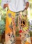 Women Floral Capris Pants Casual Summer Trousers