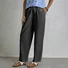 Women Plain Long Elastic Waist Pants Casual Spring/Fall Trousers