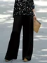Women Floral Printing Two-Piece Set Daily Long Sleeve Casual Spring/Fall Top With Pants Matching Set