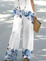 Women Floral Printing Two-Piece Set Daily Sleeveless Casual Summer Multi-Piece Set Matching Set