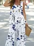 Women Floral Printing Two-Piece Set Daily Sleeveless Casual Summer Multi-Piece Set Matching Set