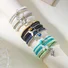 Ins Style Bohemian Beach Vacation Summer Shell Turtle Fishtail Rice Beads Multi-layer Stacking Bracelet Set