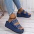 Fabric Casual Plain Summer Slide Sandals