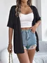 Women Lace Summer Cover-up Vintage Hollow Out Lightweight Cardigan