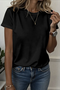 Women Animal Short Sleeve Tee T-shirt Crew Neck Vintage Summer Top