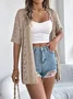 Women Lace Summer Cover-up Vintage Hollow Out Lightweight Cardigan