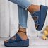 Fabric Casual Plain Summer Slide Sandals
