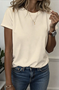Women Animal Short Sleeve Tee T-shirt Crew Neck Vintage Summer Top