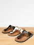 New Flat Bottom Trendy Slippers Flip Flops Buckle Women's Large Size Sandals Slippers