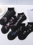 Hot Sale Ladies Short Tube Crystal Stockings Spring And Summer Thin Embroidered Glass Silk Women's Stockings Middle-aged And Elderly Non-slip Socks